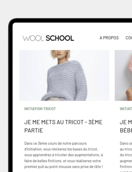 De woolschool, Youtube en workshops