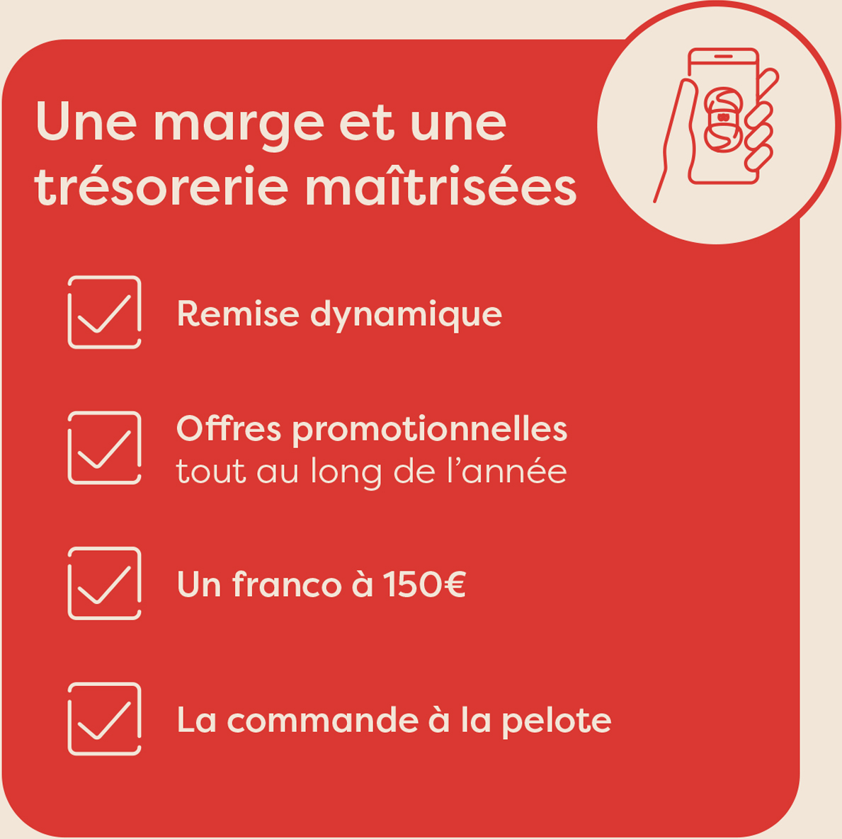 Une marge et une trésorerie maîtrisées