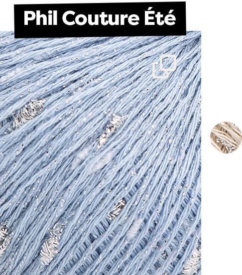 Carré à tricoter Phil Couture Ete